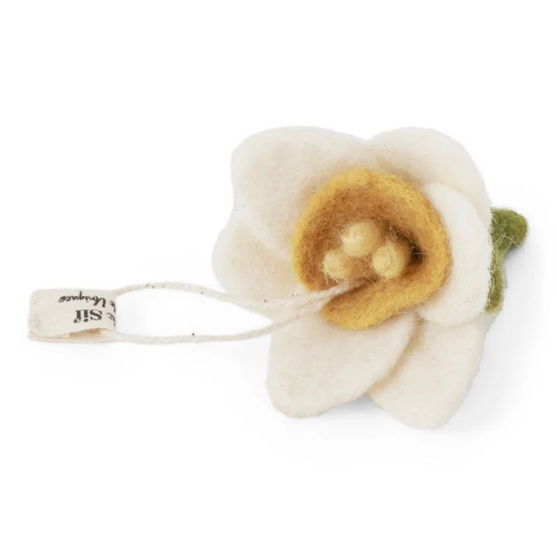 Filzblume „Daffodil“ (Narzisse) – Ornament