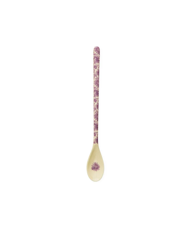 Latte-Löffel - Lila - Flower Press Print