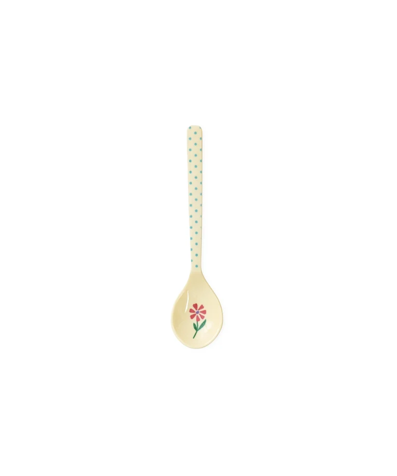 Teelöffel - Crème - Dots and Flowers Print