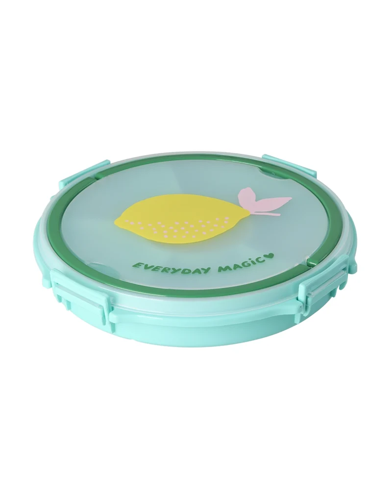 🍋 Serviertablett mit Griff – Mint & Lemon Print