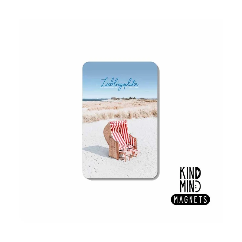 Kind Mind Magnet "Lieblingsplatz Strandkorb"