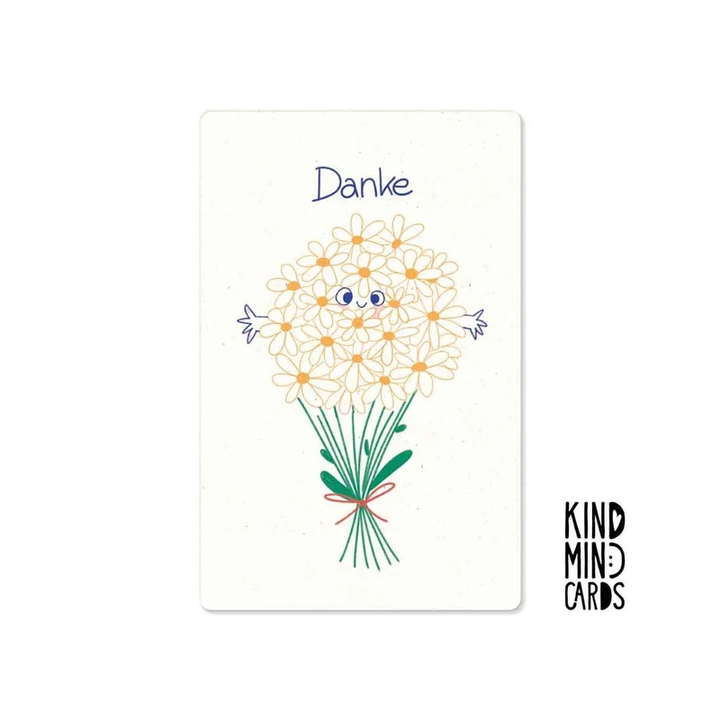 Kind Mind Card "Danke Blumenstrauß"