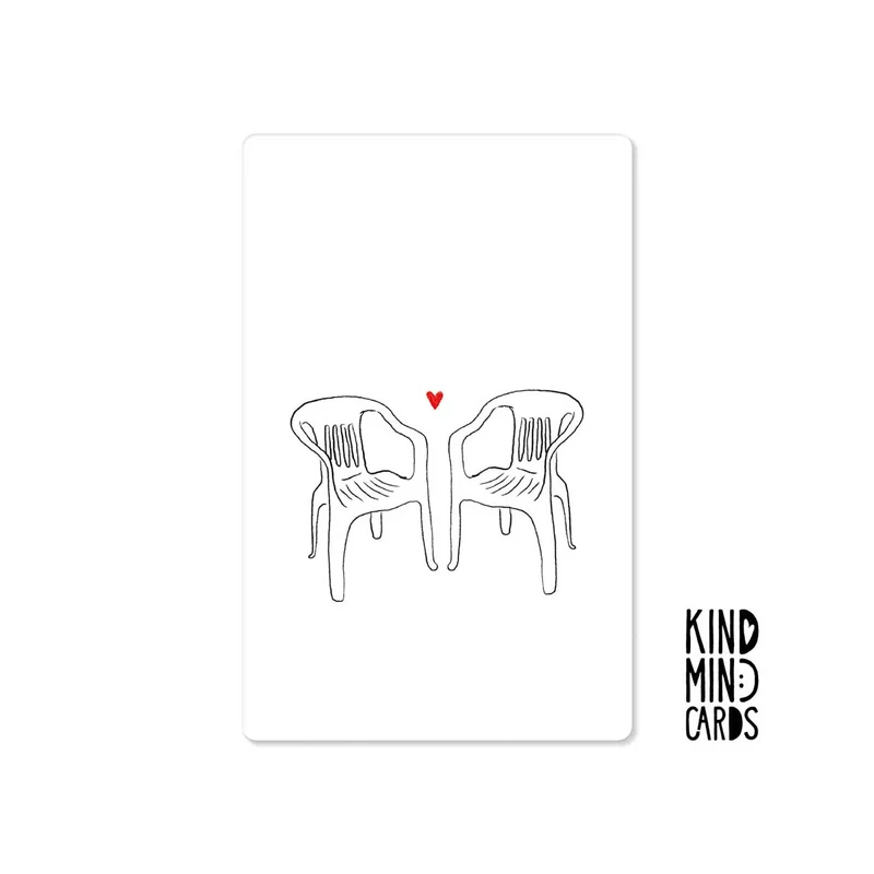 Kind Mind Card "Chair Couple"