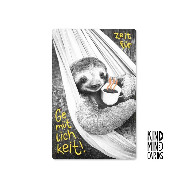 Kind Mind Card "Zeit für Gemütlichkeit"