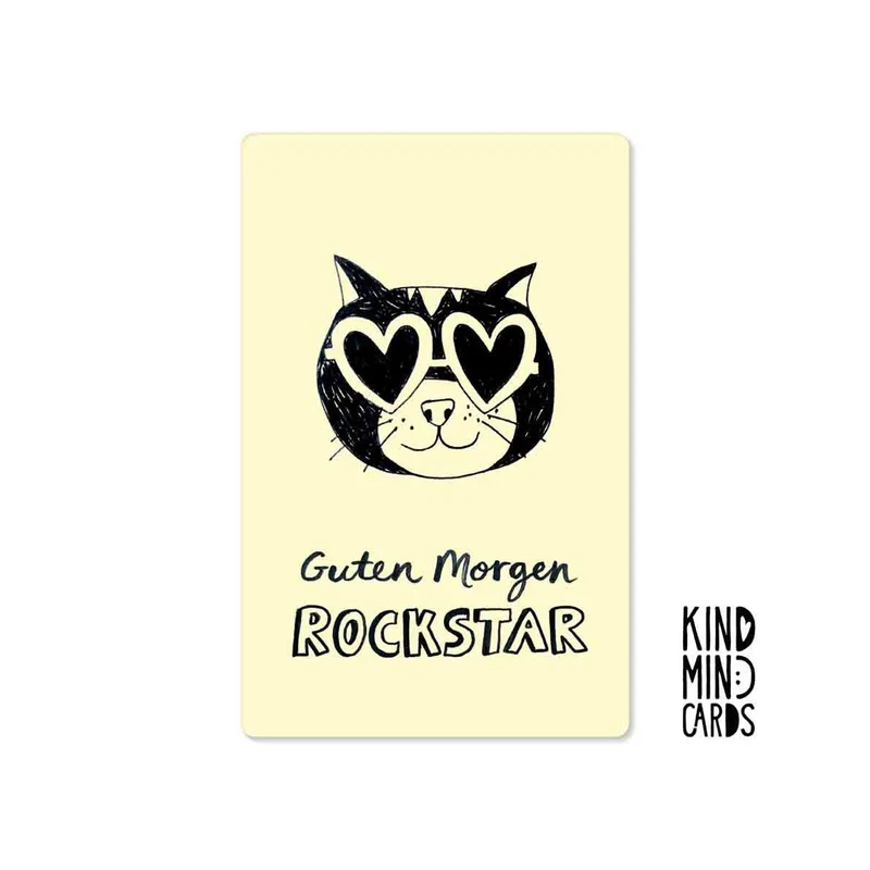 Kind Mind Card "Guten Morgen Rockstar"