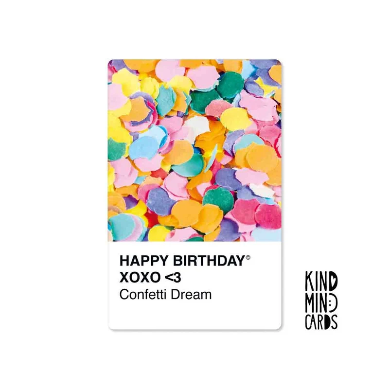 Kind Mind Card "Confetti dream"