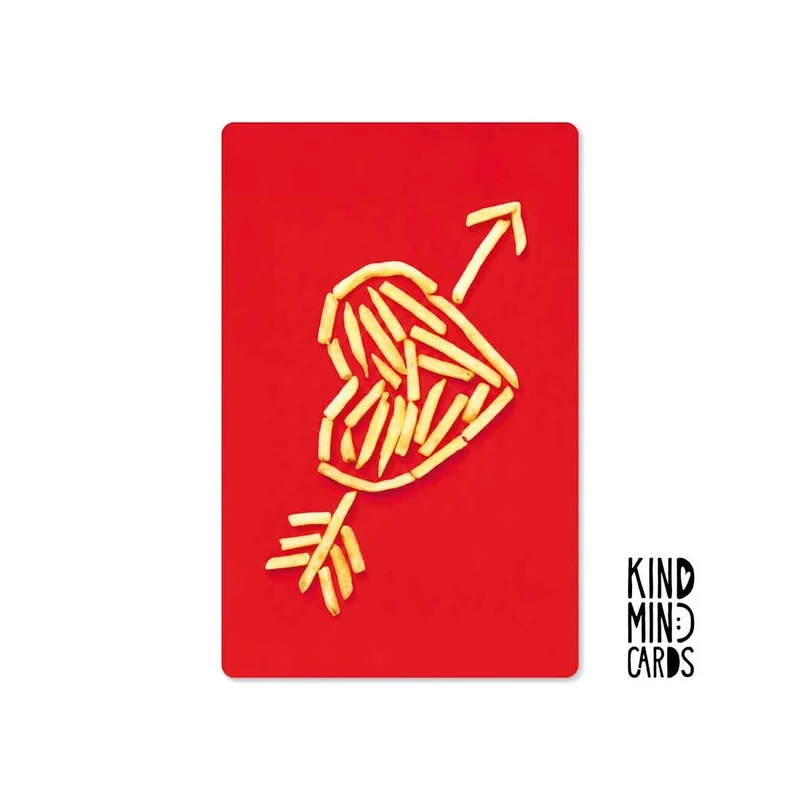 Kind Mind Card "French Fries heart"