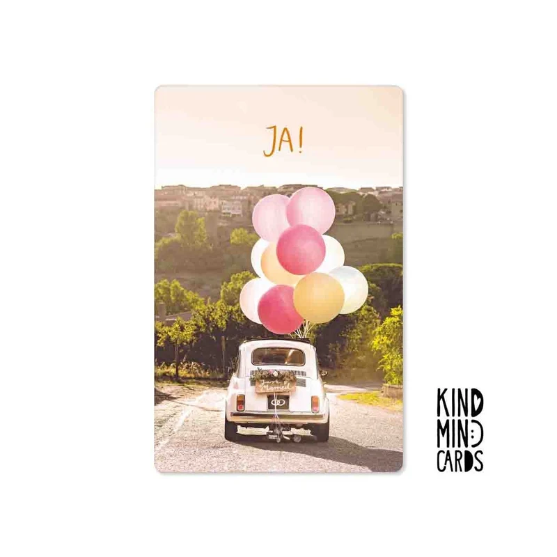 Kind Mind Card "Ja Luftballon Auto"