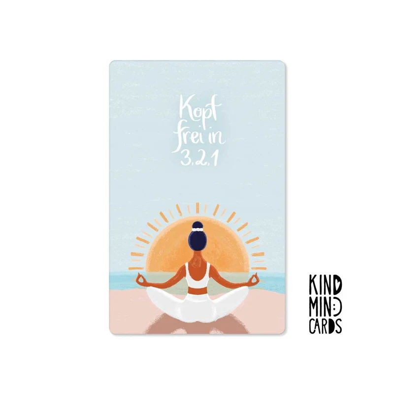 Kind Mind Card "Kopf frei in 3 2 1