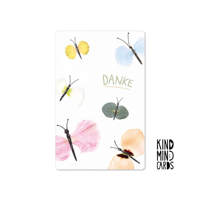 Kind Mind Card "Danke Schmetterlinge"