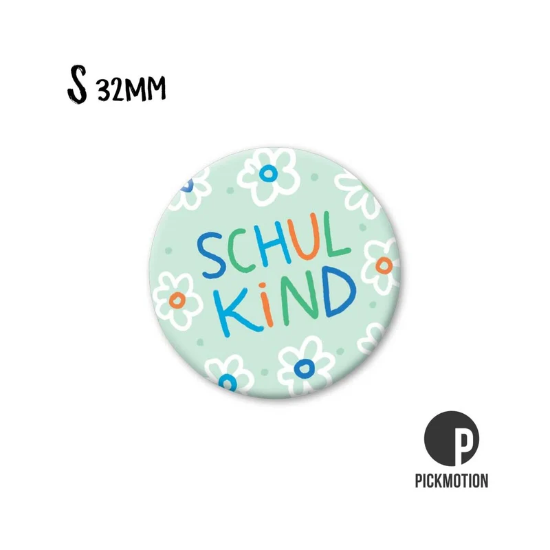 Magnet rund 32mm "Schulkind"