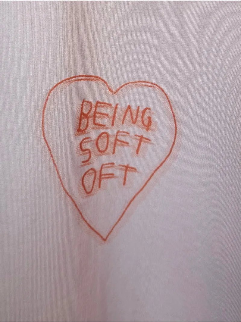 ELISA KLINKENBERG X BWG BEING SOFT OFT T-Shirt rosa