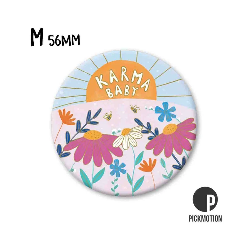 Magnet rund 56mm "Karma Baby“