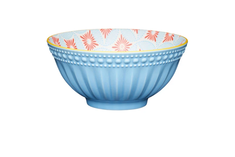 KitchenCraft Bowl, Pale Blue Detailed