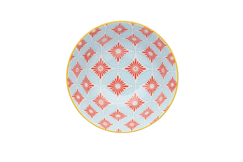 KitchenCraft Bowl, Pale Blue Detailed