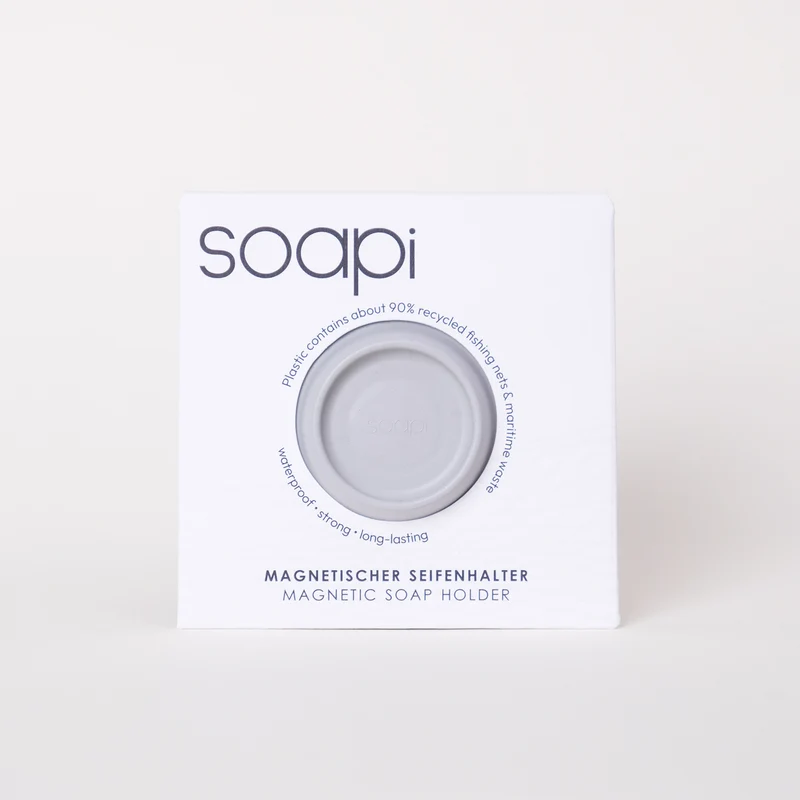 Soapi - magnetischer Seifenhalter -grau