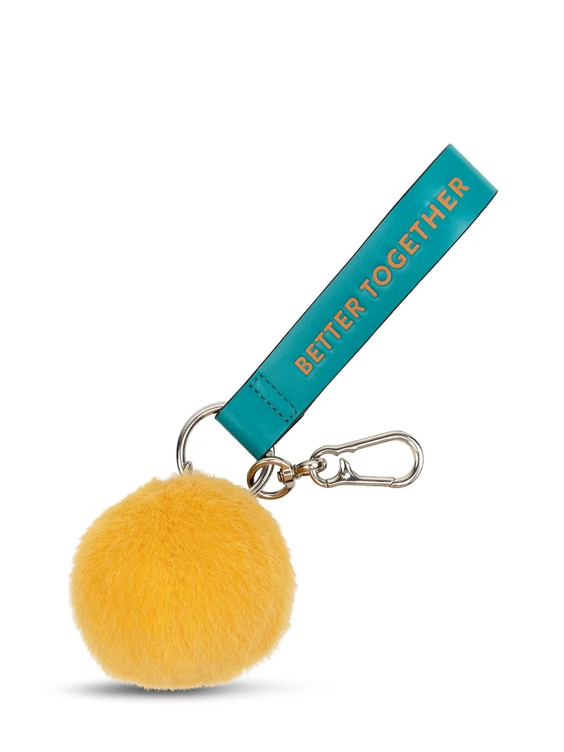 SMILEY ECO FUZZY BAG CHARM - 7 CM - 3