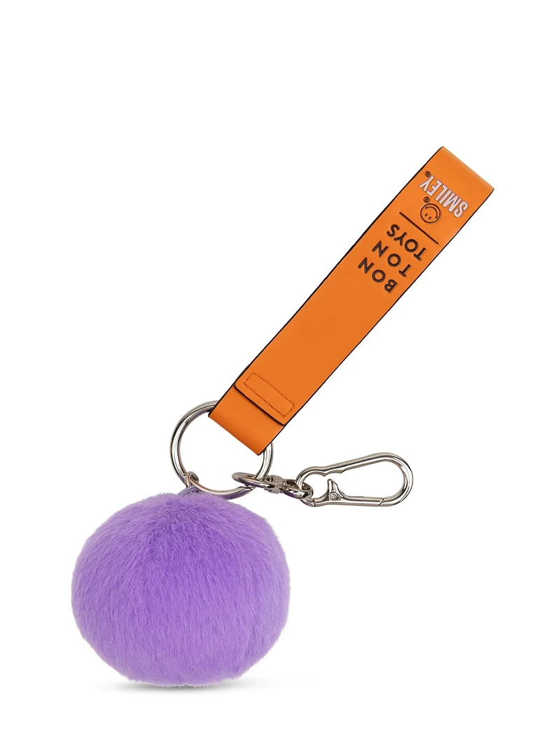 SMILEY ECO FUZZY BAG CHARM - 7 CM - 3