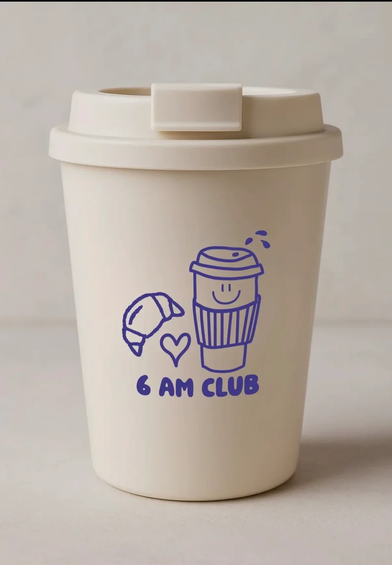 Coffee to go Cup 6 am Club
