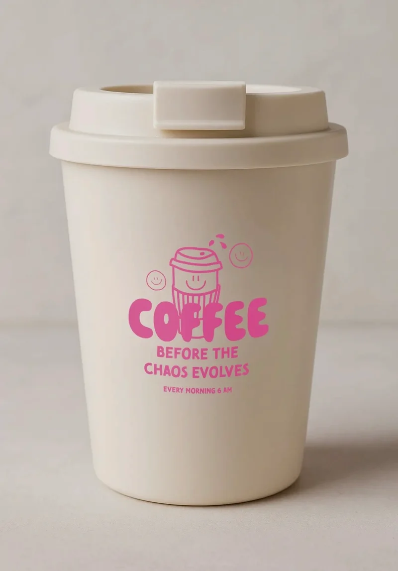 Coffee to go Cup Coffee before Chaos