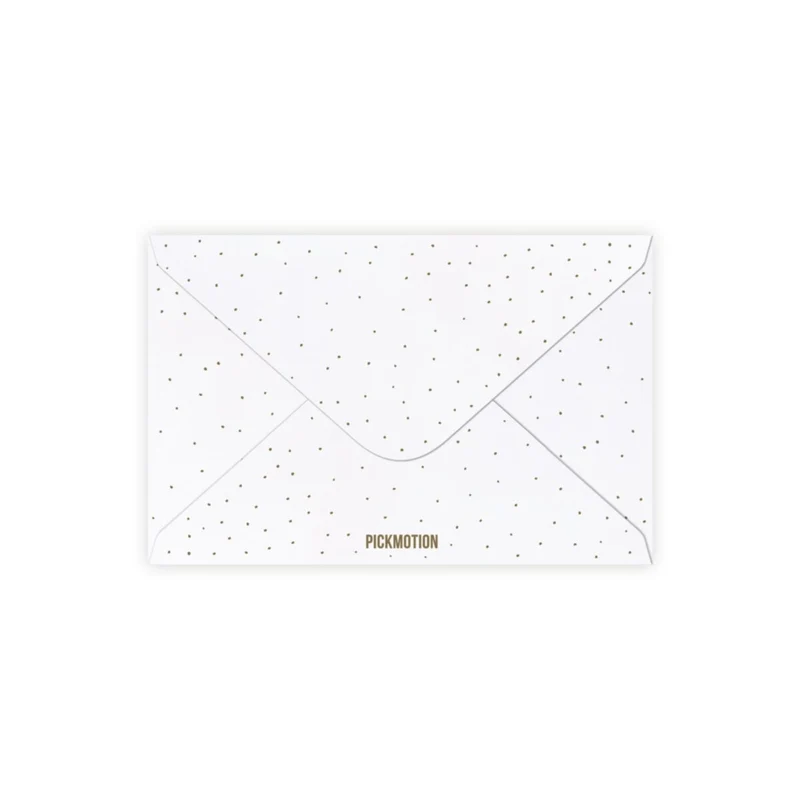 Umschlag Kind-Mind-Postkarten - gold dots