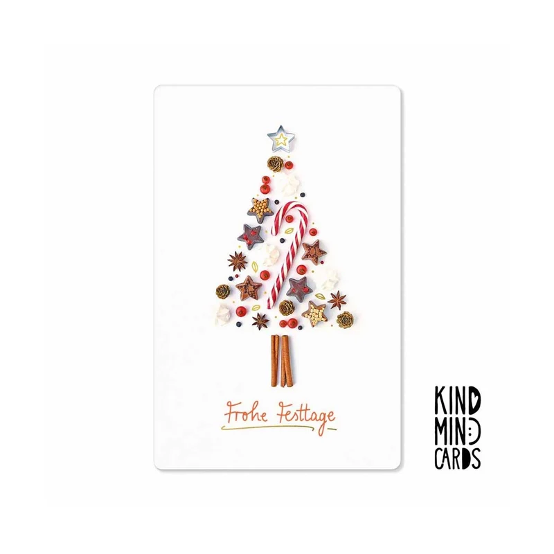 Kind Mind Card "Frohe Festtage Baum"