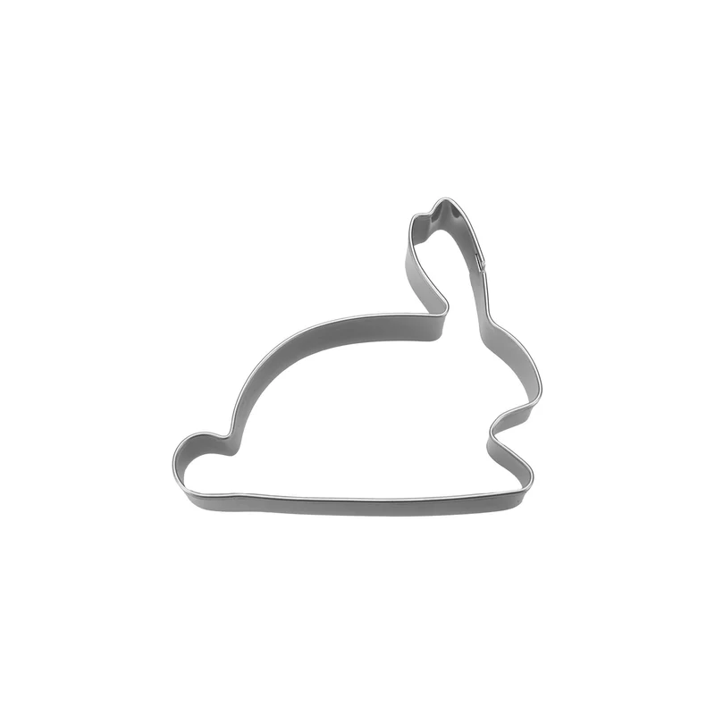 Ausstechform Hase liegend, 7cm, Edelstahl n