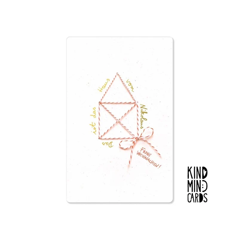 Kind Mind Card "Haus vom Nikolaus"