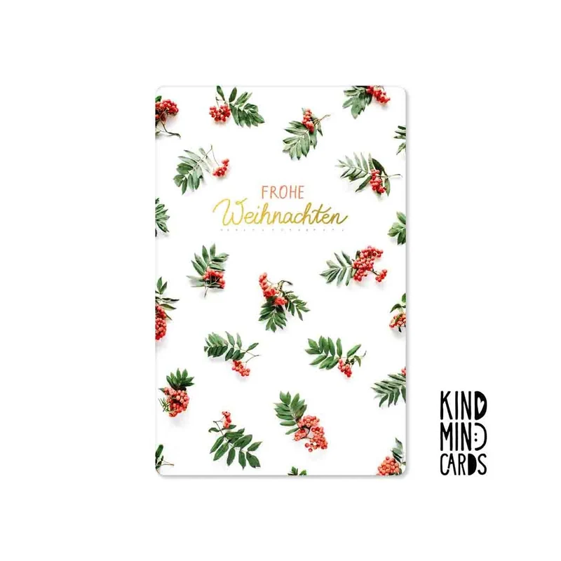 Kind Mind Card "Frohe Weihnachten Muster"