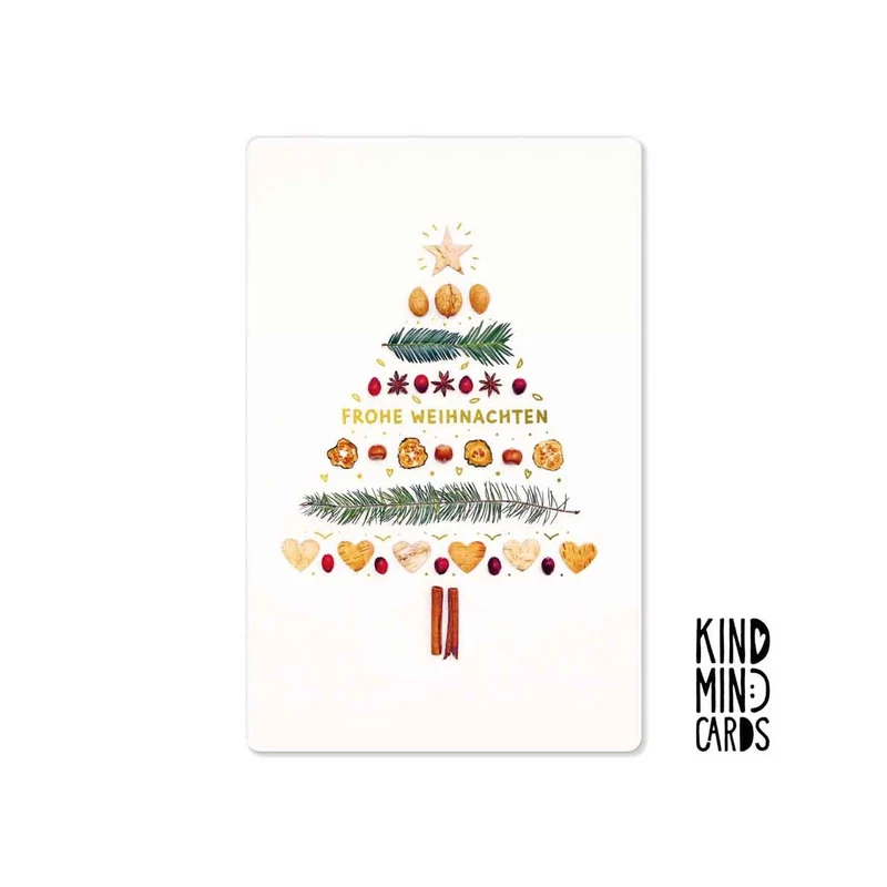 Kind Mind Card "Frohe Weihnachten Baum"