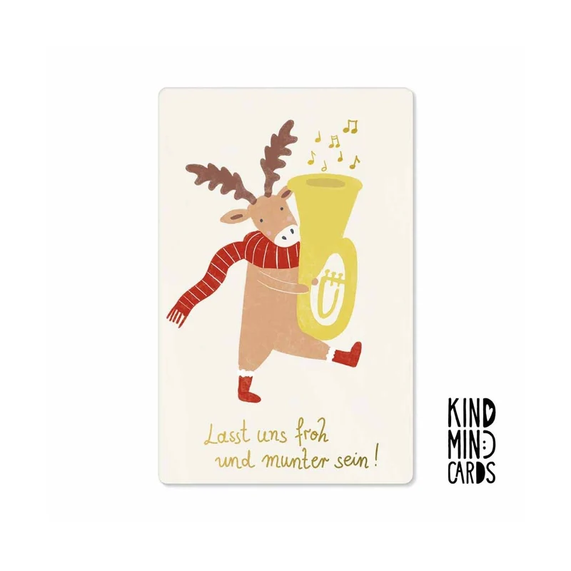 Kind Mind Card "Lasst uns froh und munter sein"