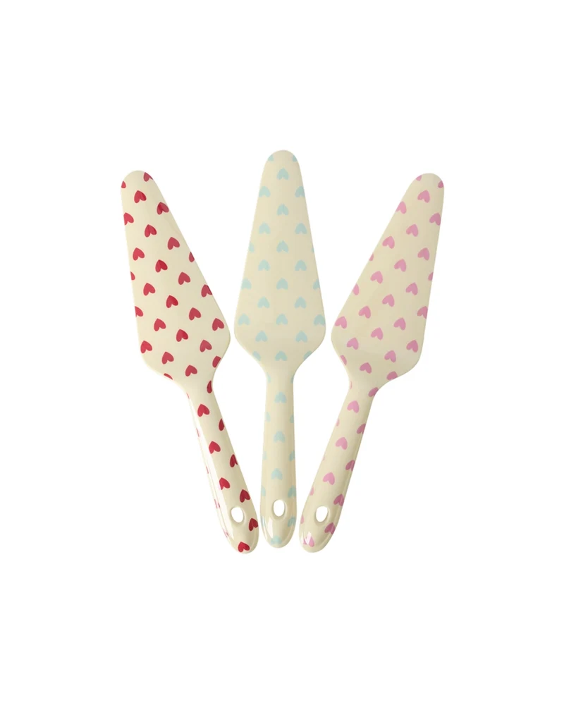 Rice Melamin Tortenheber - Créme - Favorite Heart Print