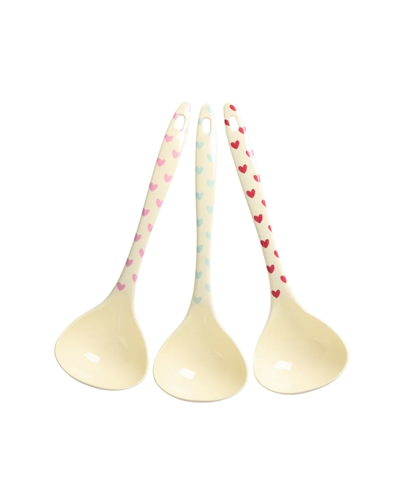 Suppenlöffel Melamin "Favourite Hearts- Print" verschiedene Farben