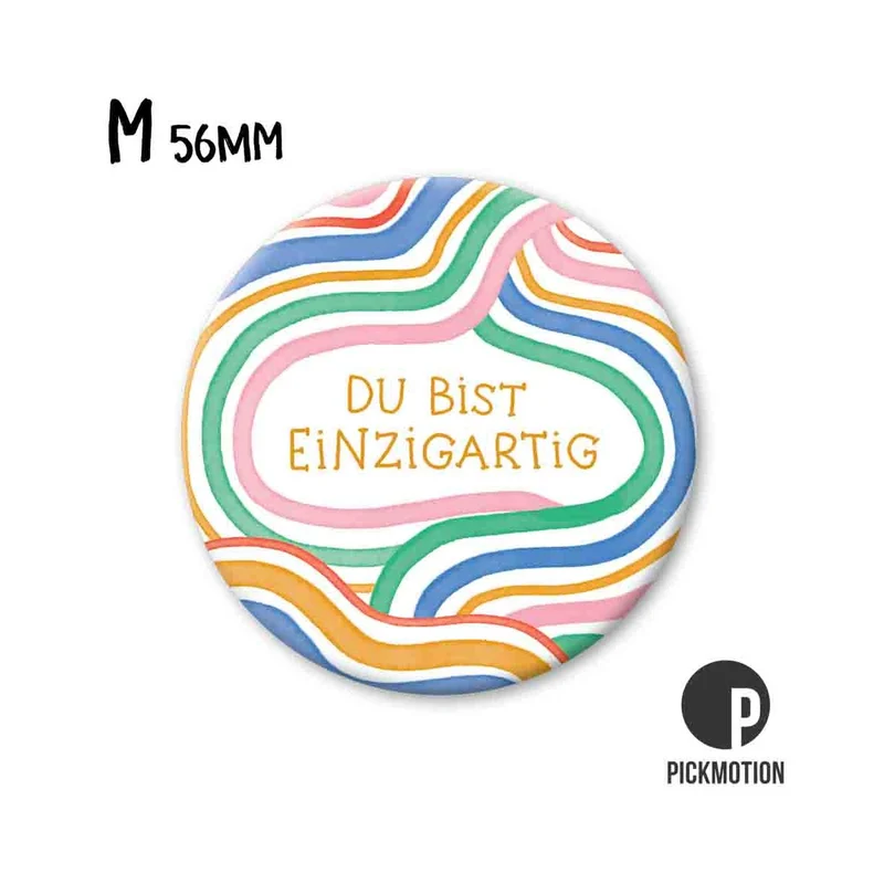 Magnet rund 56mm "Du bist einzigartig"