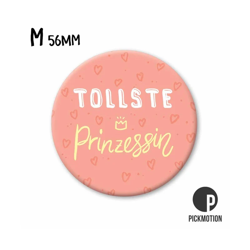 Magnet rund 56mm "Tollste Prinzessin"