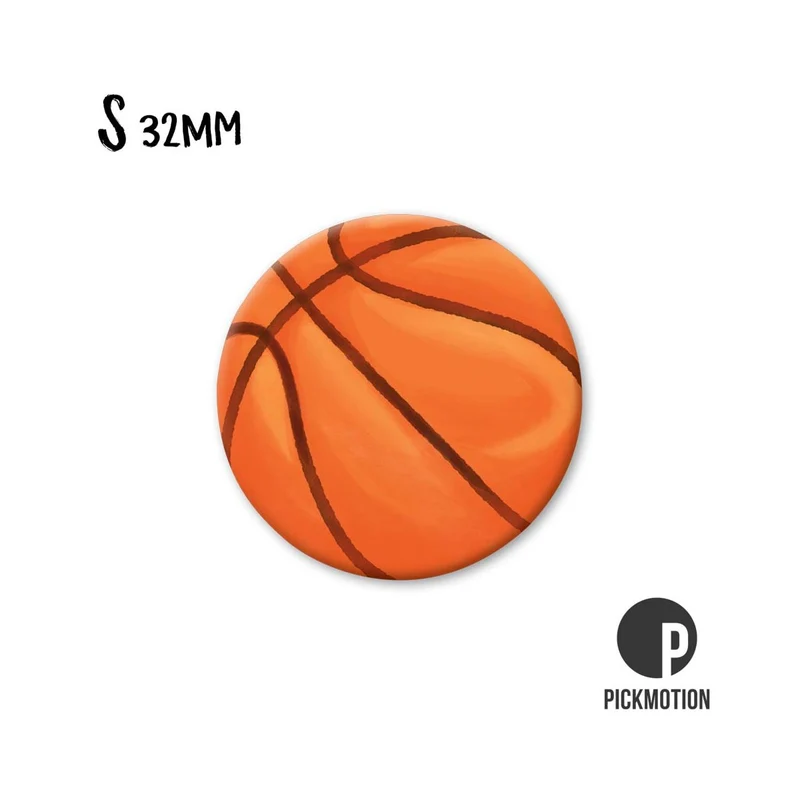 Magnet rund 32mm "Basketball"