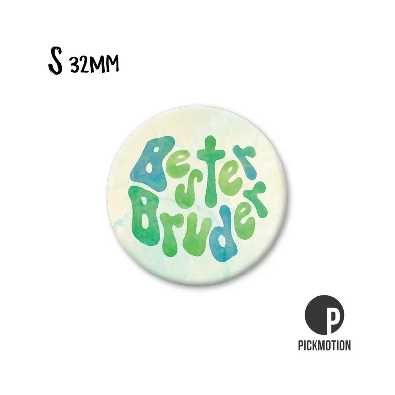 Magnet rund 32mm "Bester Bruder"