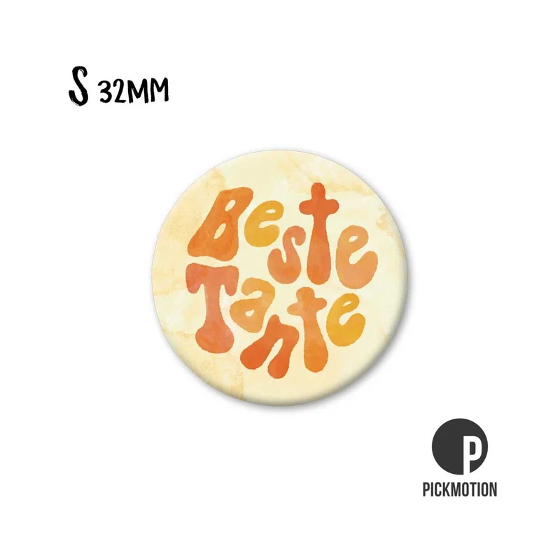 Magnet rund 32mm "Beste Tante"