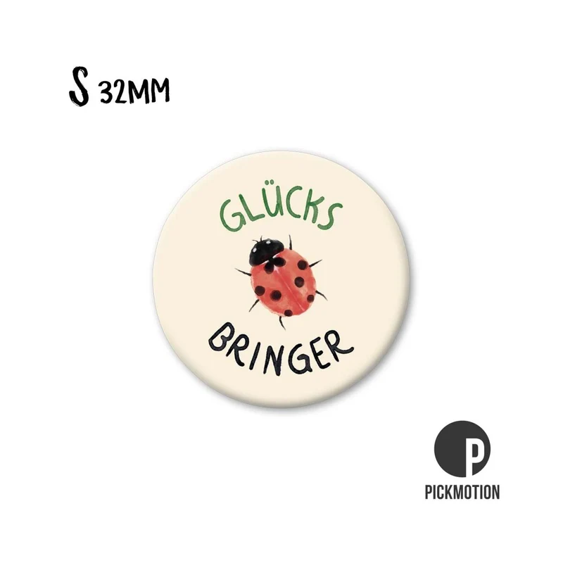 Magnet rund 32mm "Glücksbringer"