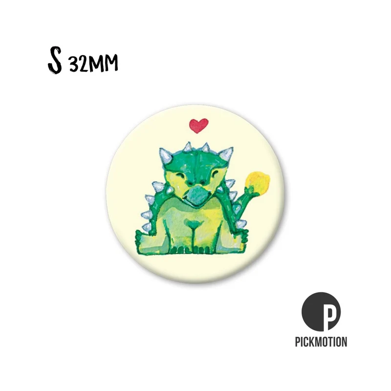 Magnet rund 32mm "Ankylosaurus"