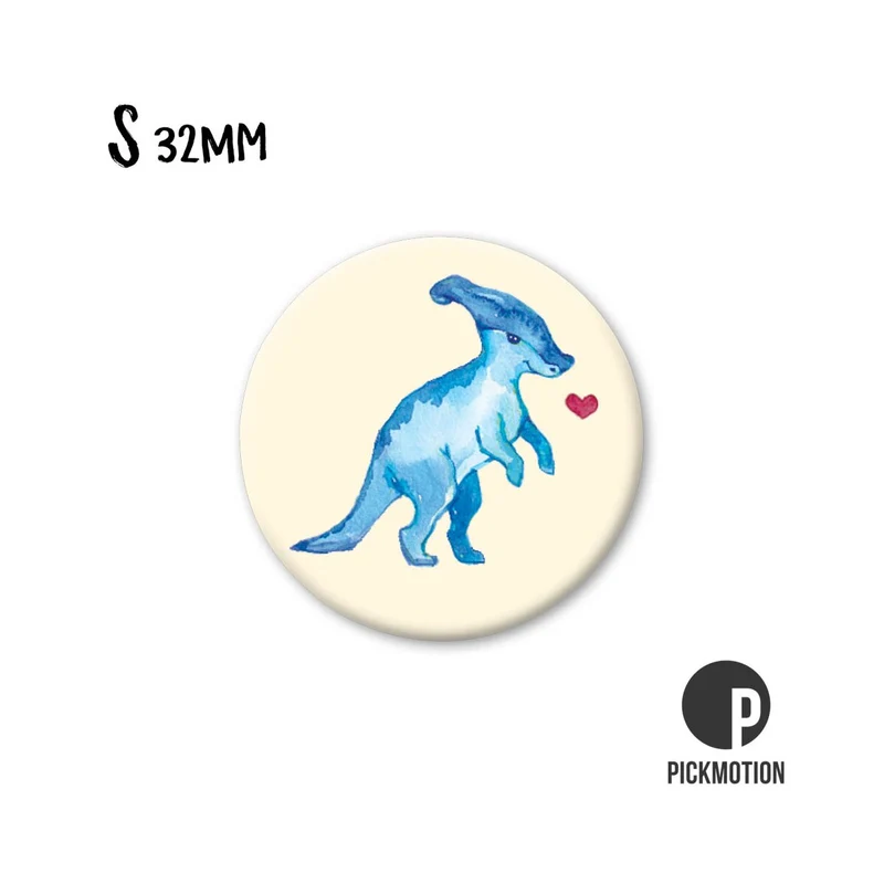 Magnet rund 32mm "Parasaurus"