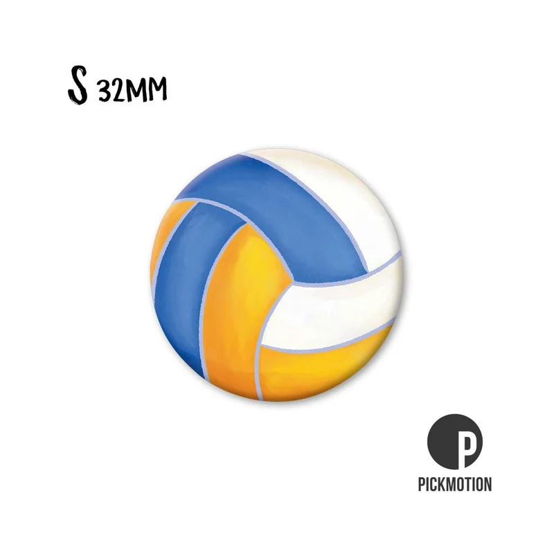 Magnet rund 32mm "Volleyball"