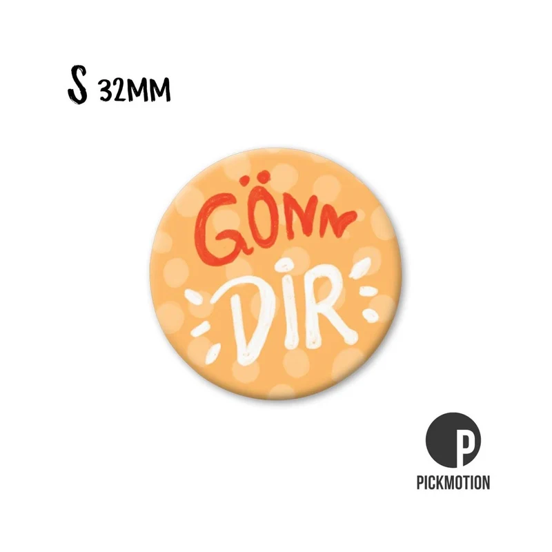 Magnet rund 32mm "Gönn Dir"