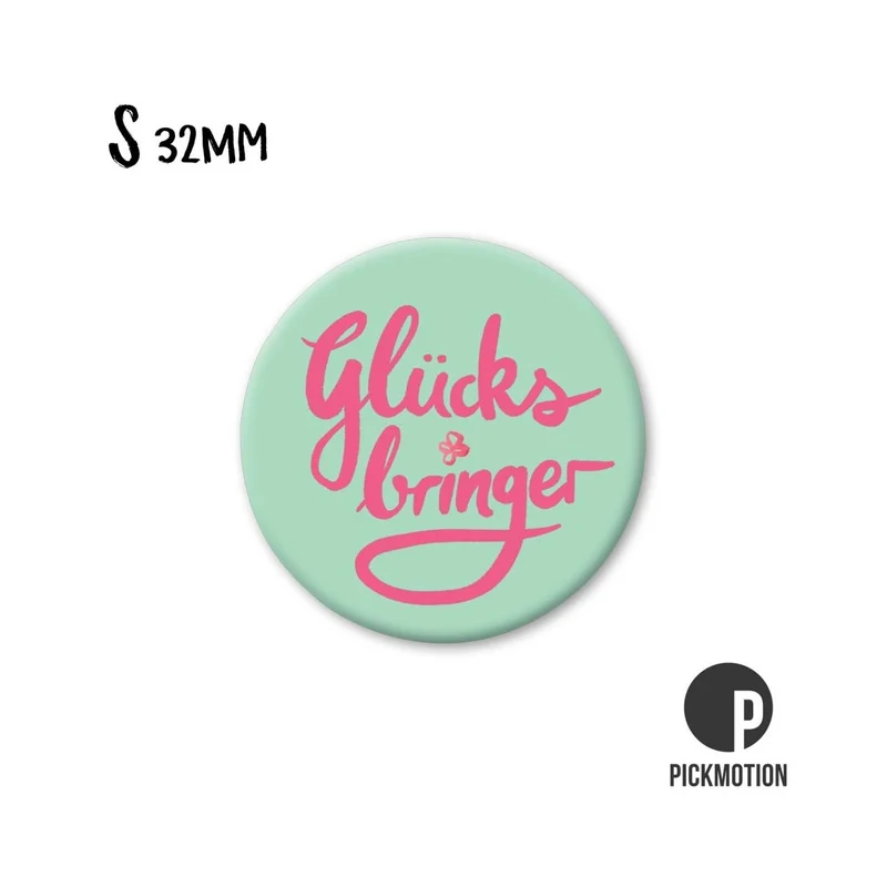 Magnet rund 32mm "Glücksbringer"