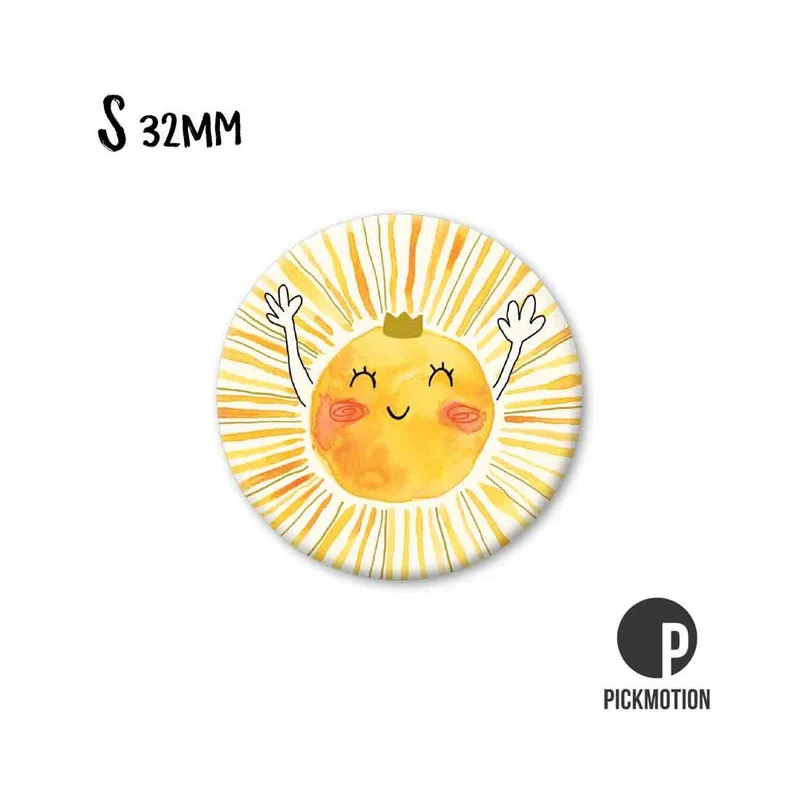 Magnet rund 32mm "Sonne"