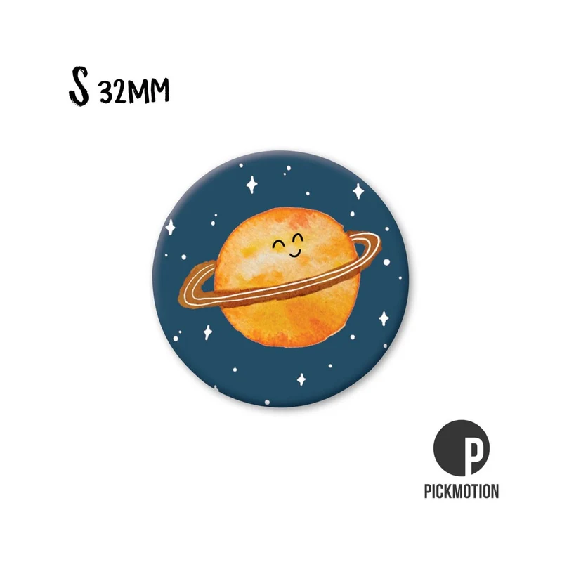 Magnet rund 32mm "Saturn"