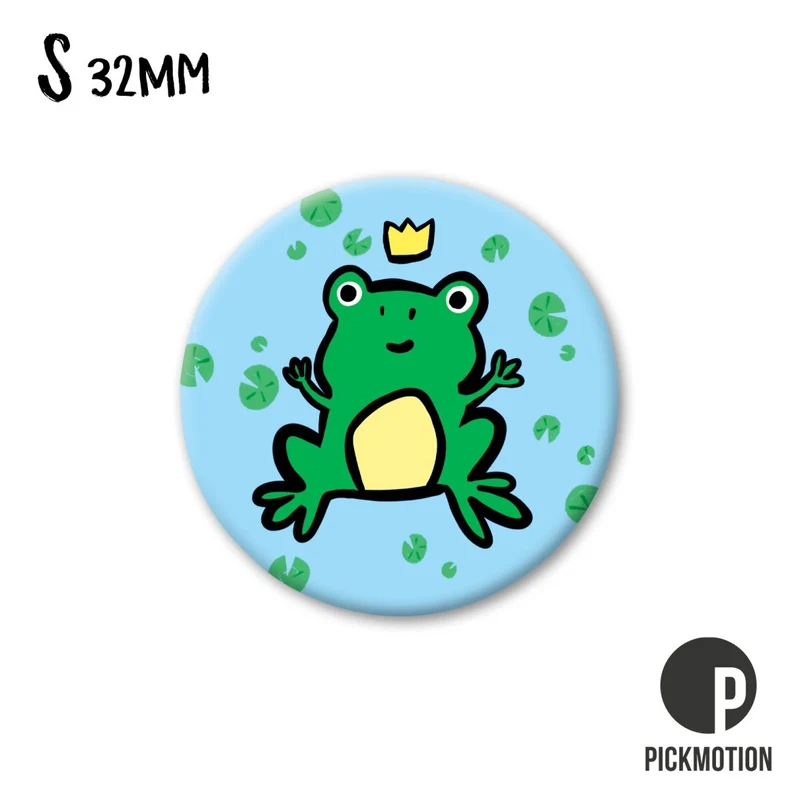 Magnet rund 32mm "Süßer Frosch"