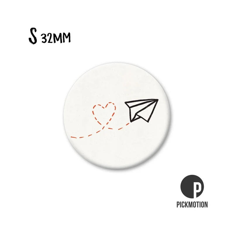 Magnet rund 32mm "Papierfliegerliebe"