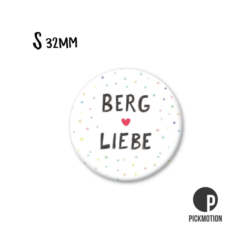 Magnet rund 32mm "Bergliebe"