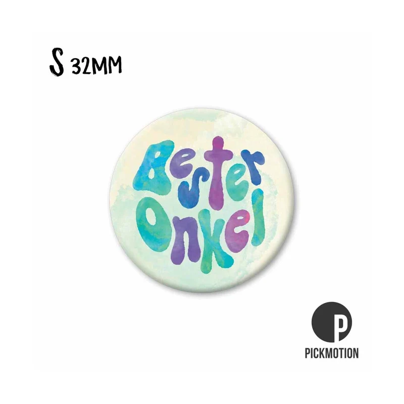 Magnet rund 32mm "Bester Onkel"